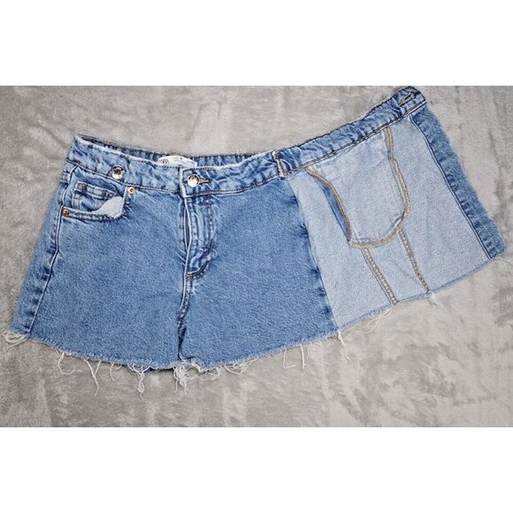 ZARA Kids Girls Denim Skort Skirt Waist size 8 - Picture 4 of 9